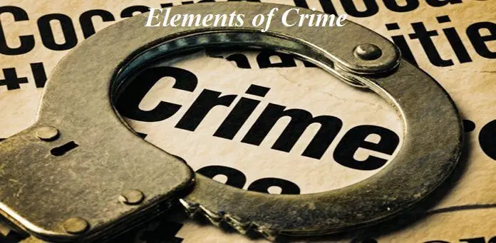 Elements of crime Elements of crime