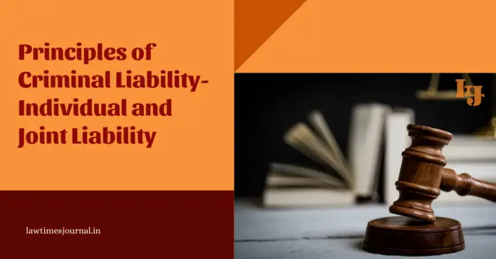 Criminal liability Criminal liability